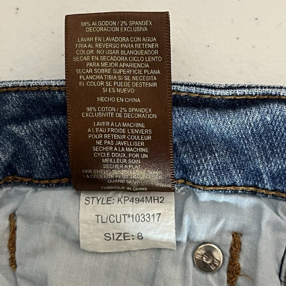 Kut From The Kloth Jeans Women's 8 Blue Catherine Boyfriend Straight Mid Rise - Picture 16 of 16